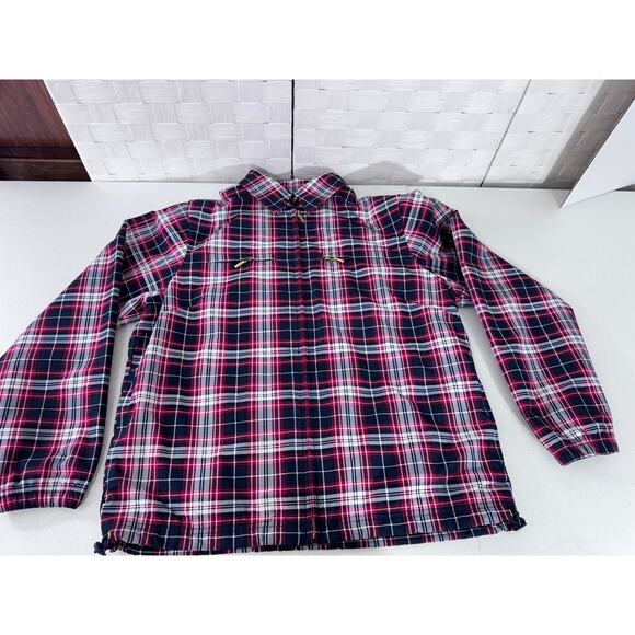 NEW!!"CATALINA" Women's Plaid Zip Up Windbreaker SZ S Boating Nautical Sailing - Picture 8 of 13